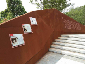 上林耐候钢挡土墙